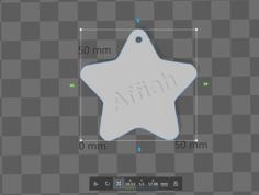 Affiah Keychain 3D Printer Model