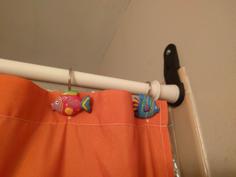 Shower Curtain Bar Holder 3D Printer Model