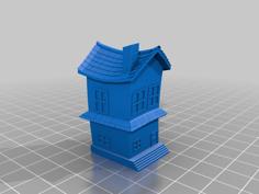 Warped House 3D Printer Model