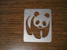 Laser Cut WWF Panda