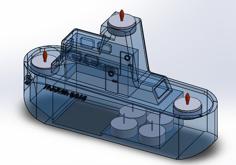 Maker Boat Candle Holder 3D Printer Model