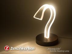 “Waveguide” Bedside Reading Lamp Cnc 3D Printer Model