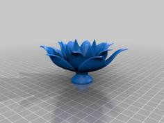 Flor De Loto Porta Vela 3D Printer Model