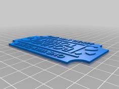 One Way Ticket 3D Printer Model