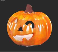 Ceramic Pumpkin Tealight 3D Printer Model