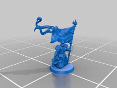 Knight With Banner 3D Printer Model