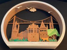 İstanbul Shadow Box 3D Printer Model