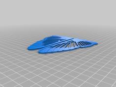 Realistic Hummingbird Clearwing Moth Wings 3D Printer Model