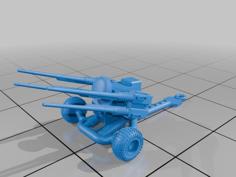 Quad Field Gun 3D Printer Model