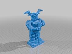 Block Krystal Wars Giant Knight Statue 3D Printer Model