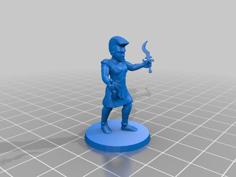 Dark Elf Witch 3D Printer Model