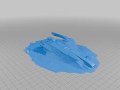 Crashed Space Communist Plane 3D Printer Model