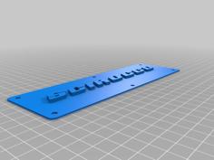 Radio Delete Plates 3D Printer Model