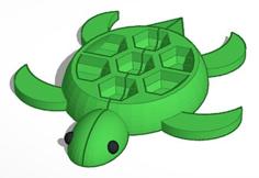 Turtle Paint Palette 3D Printer Model