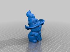 Lucky Witch Cat Solid Remix 3D Printer Model