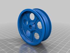 2.2 Inch Offroad RC Car Rims – 5-Spoke 3D Printer Model