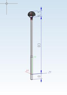 Pilzlampe_DR_Betonmast H0 / 1:87 3D Printer Model