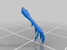 Turkey Foot Keychain 3D Printer Model