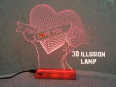 3D Lamp – Illusion 3D Printer Model