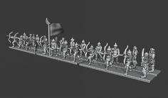 Warmaster Araby Bowmen 3D Printer Model