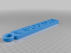 Keychain Suzuki 3D Printer Model