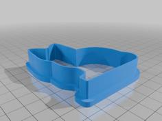 Black Cat Cookie Cutter 3D Printer Model