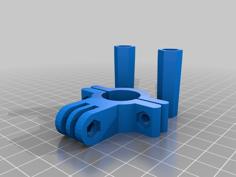 Round Fixing For Gopro 3D Printer Model