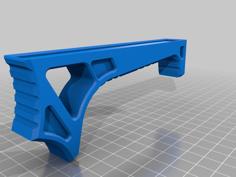 Flat M-LOK Hand Stop 3D Printer Model