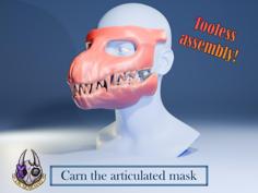 Carn The Articulated Mask 3D Printer Model