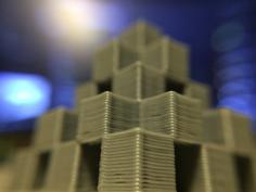 Cube Pyramid Hollow 3D Printer Model