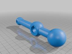 Bridgeport Mill Ball Crank Handle 3D Printer Model