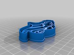 Denver Broncos Cookie Cutter 3D Printer Model