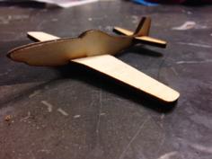 Laser Cut Simple P51 Mustang