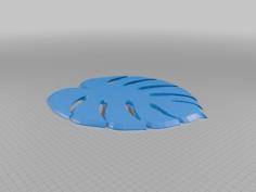 My Monstera Leaf Coaster 3D Printer Model