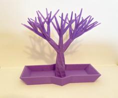 Jewelry Tree Holder With Bowl Base 3D Printer Model