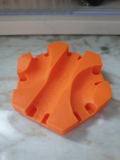 Gravitrax Curves Down Tile #1 (Fusion File Included) 3D Printer Model