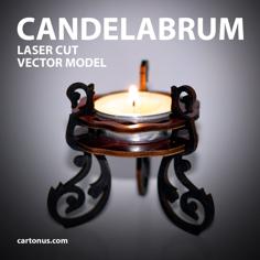 Laser Cut Candelabrum