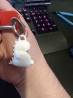 Chubby Dinosaur Keyring 3D Printer Model