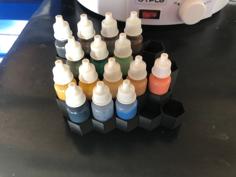 Hex Paint Bottle Holder 3D Printer Model