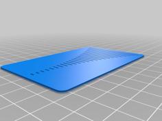 Card With Slits 3D Printer Model