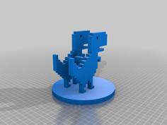 Chrome T-Rex Phone Mount (reinforced) 3D Printer Model