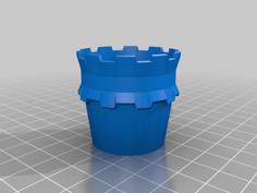 Stackable Castle Medicine Cup 3D Printer Model