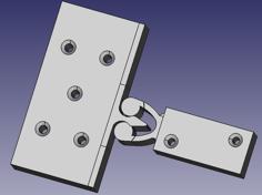 Drawer Latch – Side Mounted 3D Printer Model