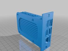 Raspberry Pi 4 Heatsink Panel 3D Printer Model