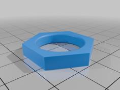 Simple Gear Bolt Ring Steampunk Cosplay 3D Printer Model