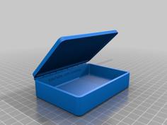 Box With Hinged Lid 100x70x25 3D Printer Model