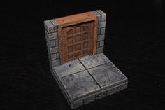 OpenForge 2.0 Cut Stone Square Door 3D Printer Model