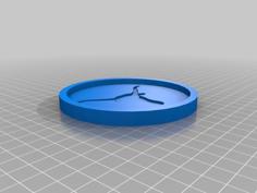 Texas Longhorn Coaster 3D Printer Model