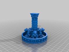 28mm Or 30mm RPG Gargoyle Fountain Variant 3D Printer Model