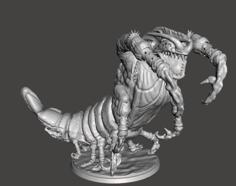 Shrimp Monster (Pose 2) – Tabletop Miniatures 3D Printer Model